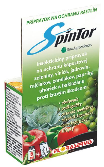 Spintor - insekticíd na ochranu kapustovej zeleniny, viniča atď.
