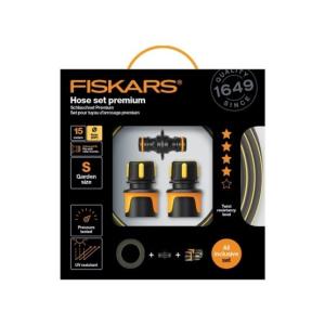 Fiskars Premium Zestaw węży do zraszaczy 9 mm (3/8") 15 m ze złączkami 1027101