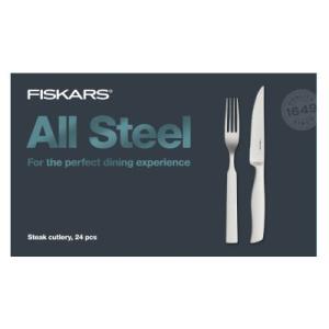 Fiskars All Steel Steak Cutlery Set 24 pcs 1027505