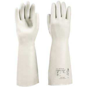 Lateksowe rękawice robocze do chemikaliów KCL Combi-Latex 395